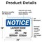 Signmission Laundry Room Hours _ Am To _ Pm Monday, 24 in W x Rectangle, Vinyl Decal OS-2PACK-NS-D-1824-L-13979 - alternate 4